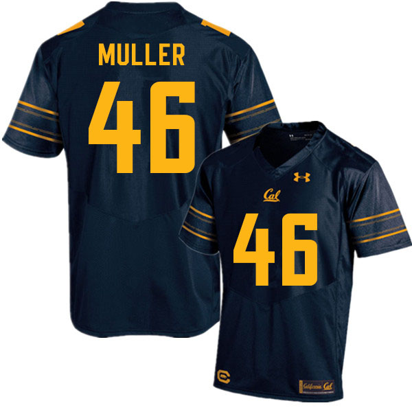 Men #46 Jake Muller Cal Bears College Football Jerseys Sale-Navy